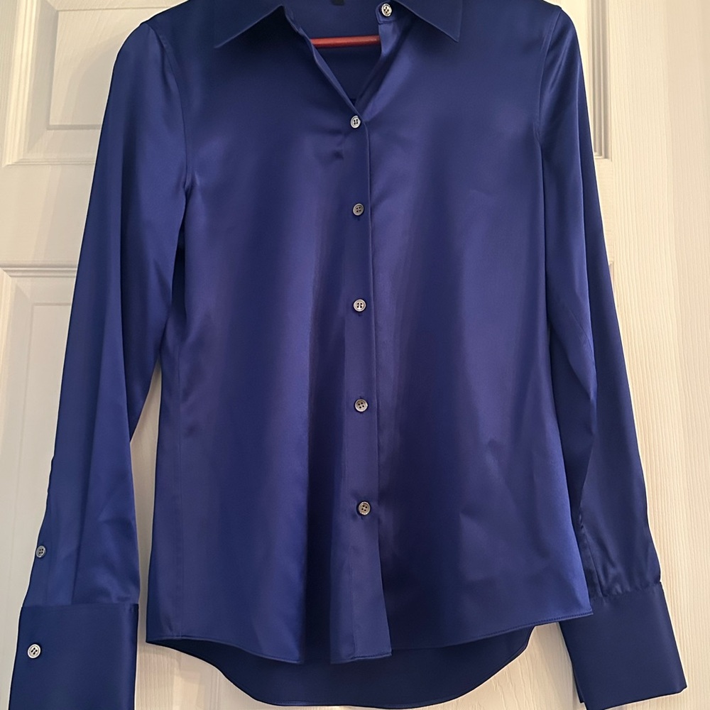 Theory Navy Blue Shirt